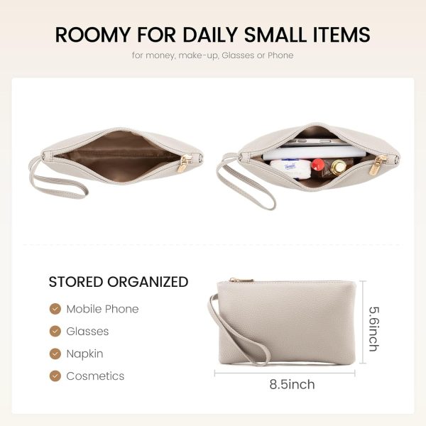 LOVEVOOK Laptop Tote Bag for Women 15.6 Inch Work Bag Leather Laptop Bag with Clutch, Large Capacity Office Purse Computer Briefcase Shoulder Bag for Casual Business Travel, Apricot&brown - Image 31