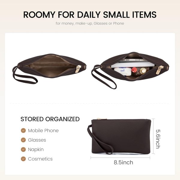 LOVEVOOK Laptop Tote Bag for Women 15.6 Inch Work Bag Leather Laptop Bag with Clutch, Large Capacity Office Purse Computer Briefcase Shoulder Bag for Casual Business Travel, Apricot&brown - Image 39