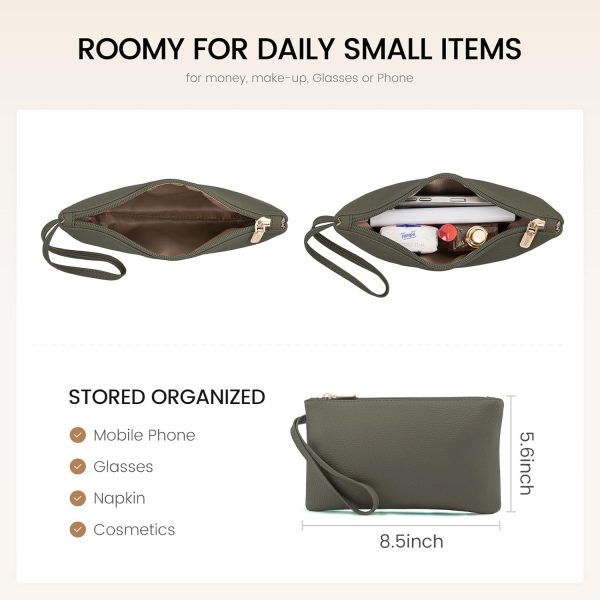 LOVEVOOK Laptop Tote Bag for Women 15.6 Inch Work Bag Leather Laptop Bag with Clutch, Large Capacity Office Purse Computer Briefcase Shoulder Bag for Casual Business Travel, Apricot&brown - Image 47