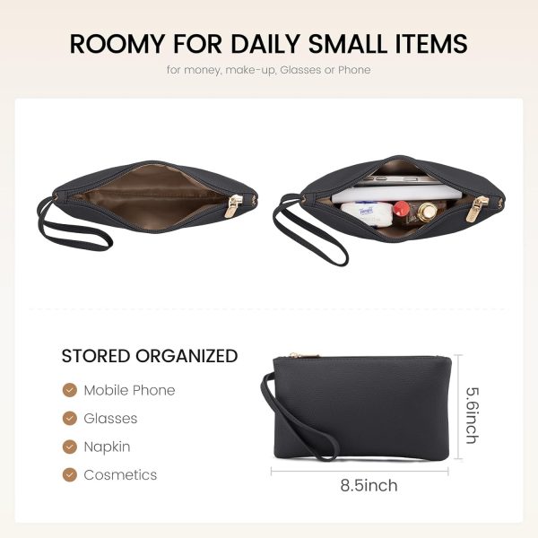 LOVEVOOK Laptop Tote Bag for Women 15.6 Inch Work Bag Leather Laptop Bag with Clutch, Large Capacity Office Purse Computer Briefcase Shoulder Bag for Casual Business Travel, Apricot&brown - Image 55