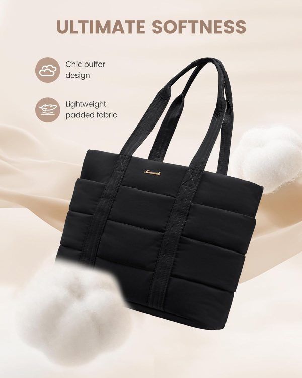 LOVEVOOK Diaper Bag Tote, 15.6inch Large Baby Diaper Bag Waterproof Travel Diaper Tote with Changing Pad - Image 2