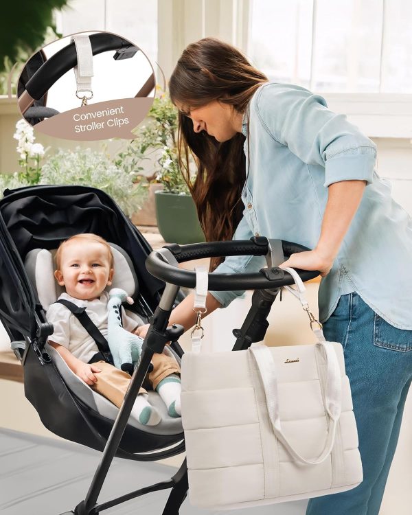 LOVEVOOK Diaper Bag Tote, 15.6inch Large Baby Diaper Bag Waterproof Travel Diaper Tote with Changing Pad - Image 14