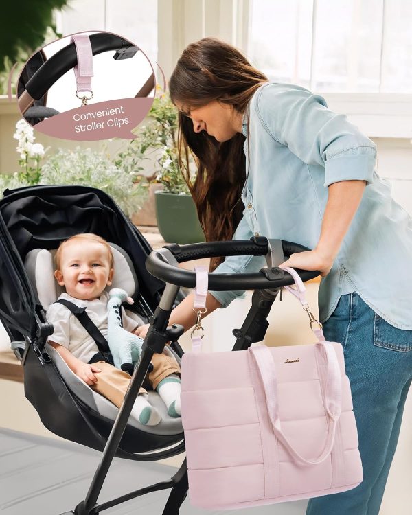 LOVEVOOK Diaper Bag Tote, 15.6inch Large Baby Diaper Bag Waterproof Travel Diaper Tote with Changing Pad - Image 30