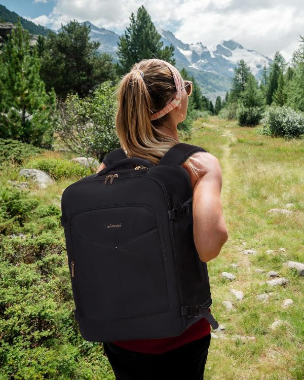 LOVEVOOK Travel Backpack for Women&Men,TSA Personal Item Travel Bag Fit 17inch Laptop,Carry on Backpack for Airplanes with 3 Packing Cubes,40L Waterproof Travel Essentials Airline Approved Luggage - Image 8