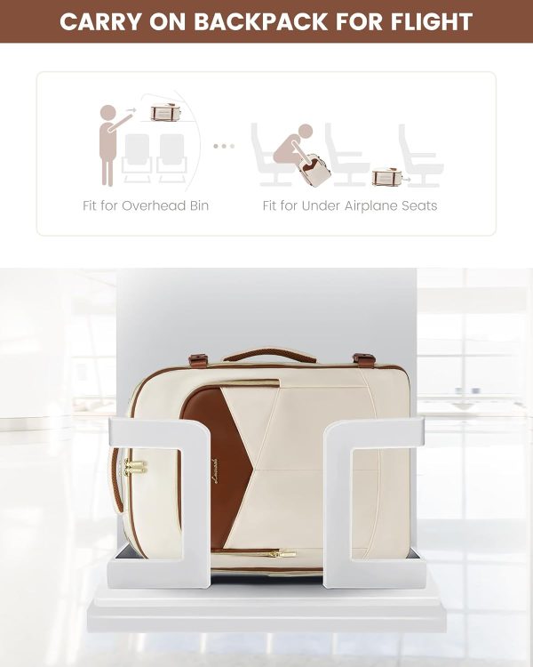 LOVEVOOK Travel Backpack for Women&Men,TSA Personal Item Travel Bag Fit 17inch Laptop,Carry on Backpack for Airplanes with 3 Packing Cubes,40L Waterproof Travel Essentials Airline Approved Luggage - Image 11