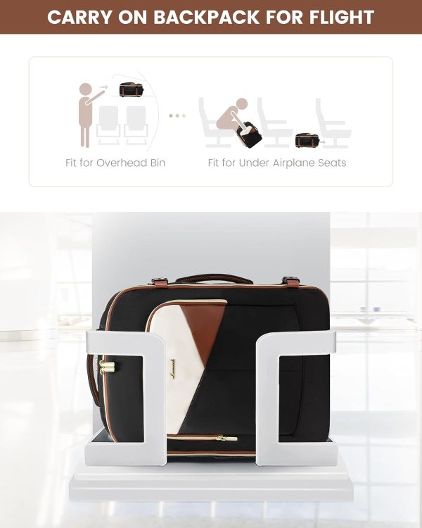 LOVEVOOK Travel Backpack for Women&Men,TSA Personal Item Travel Bag Fit 17inch Laptop,Carry on Backpack for Airplanes with 3 Packing Cubes,40L Waterproof Travel Essentials Airline Approved Luggage - Image 27