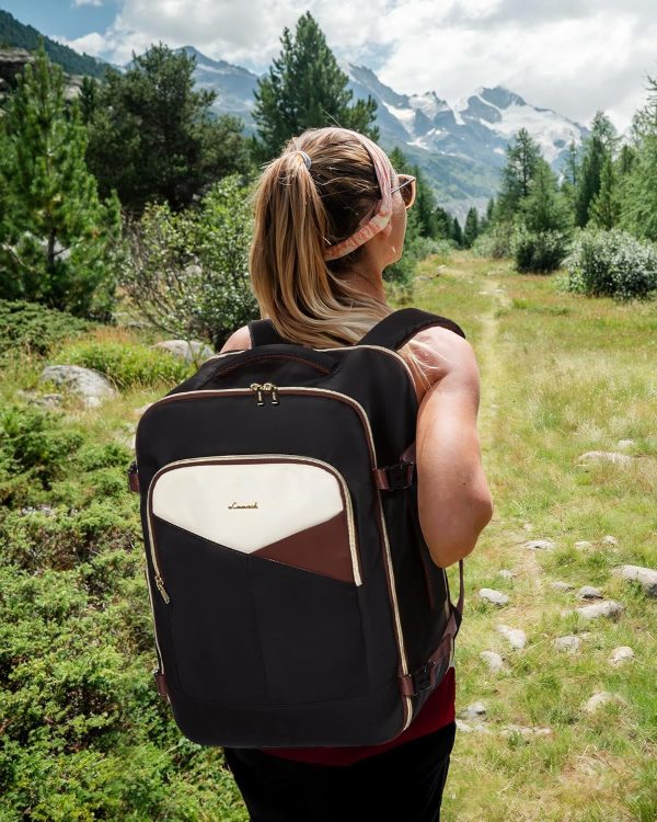 LOVEVOOK Travel Backpack for Women&Men,TSA Personal Item Travel Bag Fit 17inch Laptop,Carry on Backpack for Airplanes with 3 Packing Cubes,40L Waterproof Travel Essentials Airline Approved Luggage - Image 32