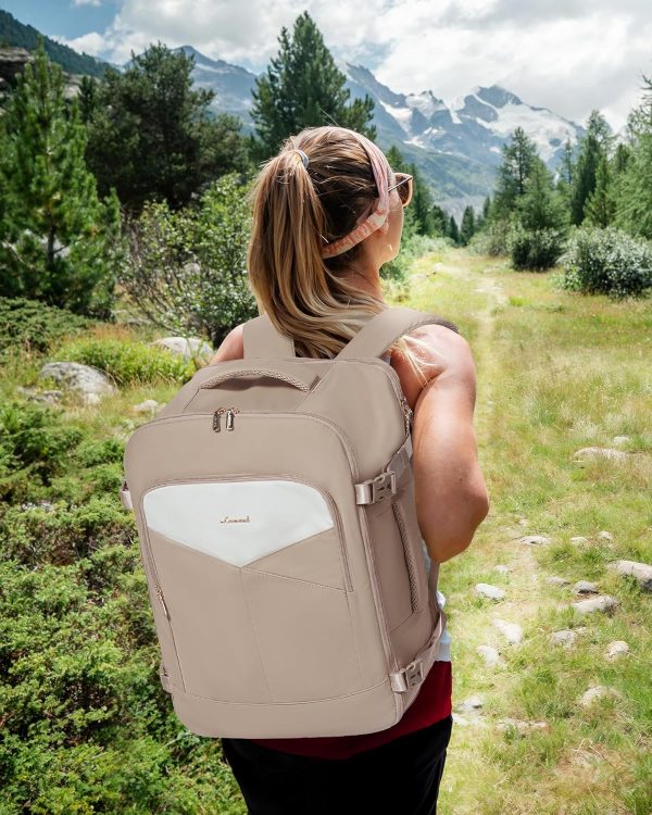 LOVEVOOK Travel Backpack for Women&Men,TSA Personal Item Travel Bag Fit 17inch Laptop,Carry on Backpack for Airplanes with 3 Packing Cubes,40L Waterproof Travel Essentials Airline Approved Luggage - Image 42