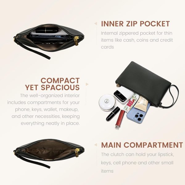 LOVEVOOK 15.6 Inch Laptop Bag for Women With Clutch - Vintage Leather Tote, Computer Purse, Briefcase Shoulder Handbag for Business Office Teacher - Image 15